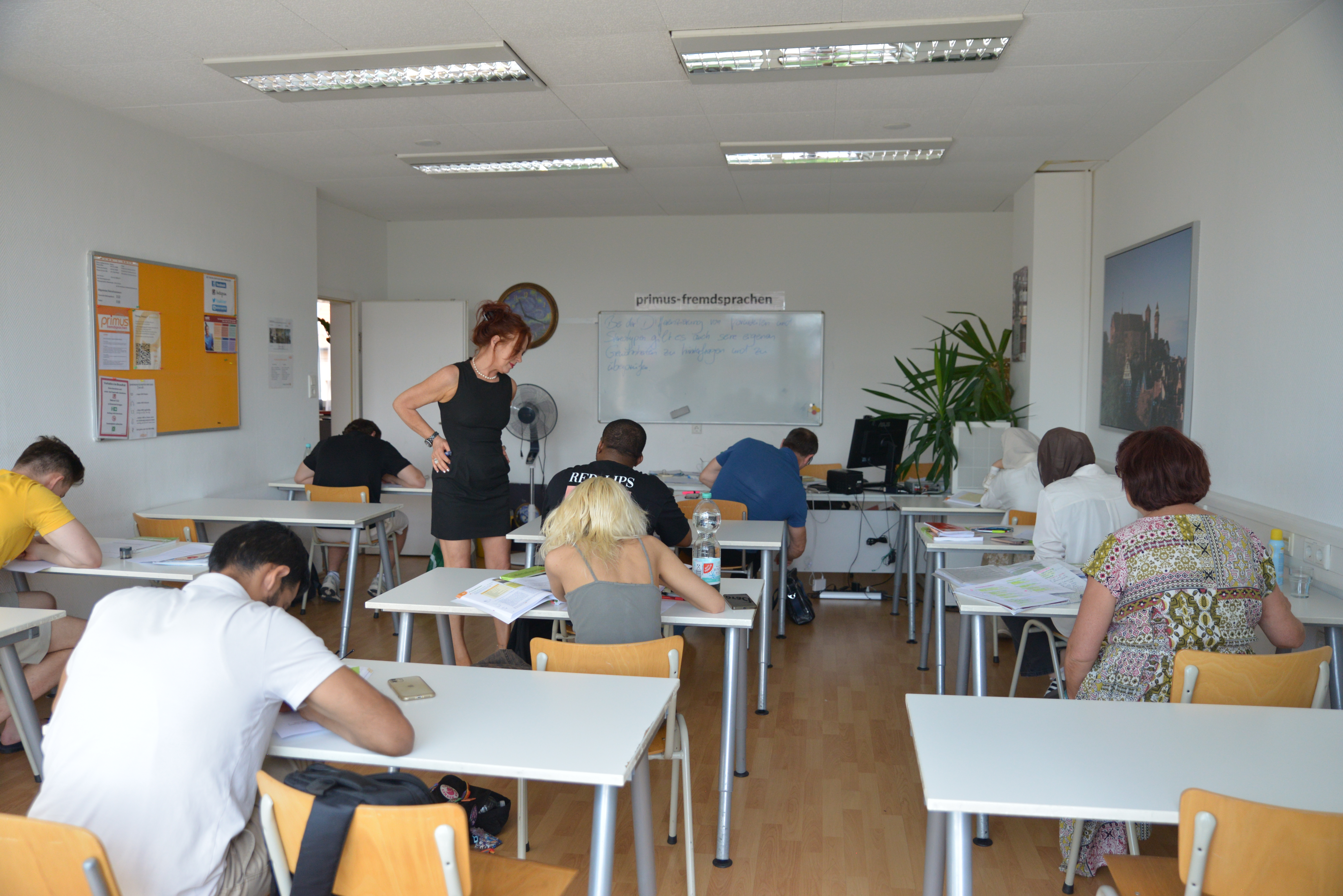 Deutsch lernen Nürnberg – internationale Studenten im Intensivkurs bei Primus