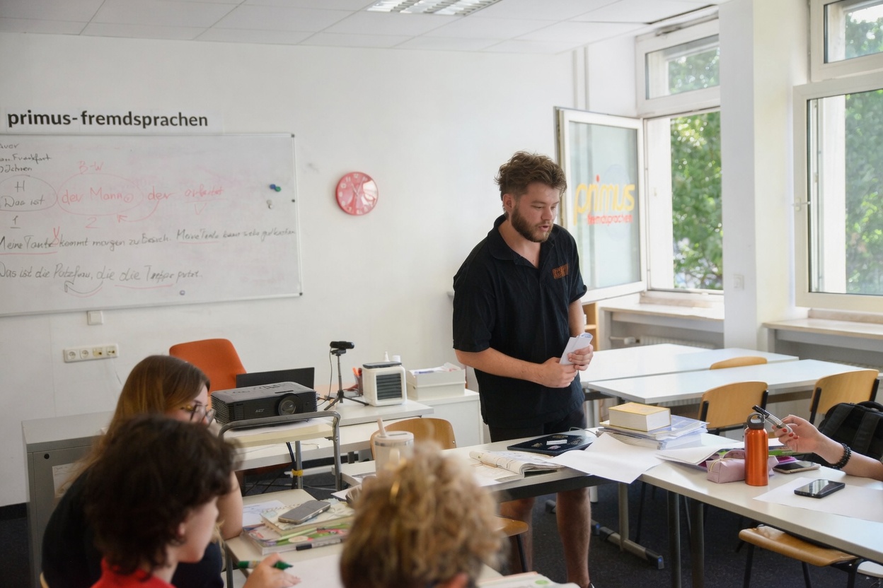 Deutsch lernen Nürnberg – internationale Studenten im Intensivkurs bei Primus